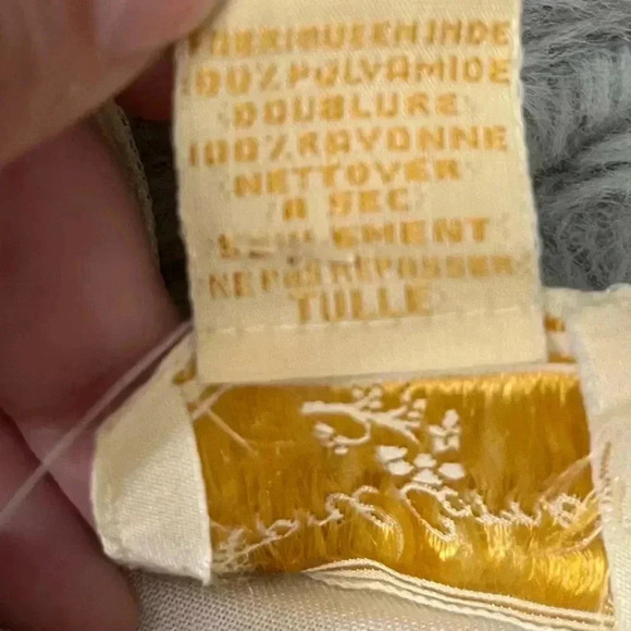 Vintage 90s April Cornell Lace Midi Dress Small RARE In Ivory Cream NWT - Picture 15 of 15